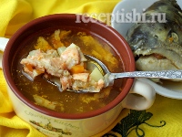 Рецепт Рыбный суп из головы и хребтов семги, форели, лосося