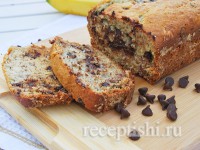 Банановый кекс с шоколадом