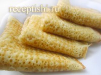 Блины на кефире заварные
