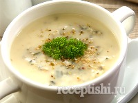 Грибной суп-пюре c шампиньонами