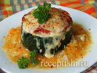 Кабачки, фаршированные мясным фаршем и рисом, запеченные в духовке