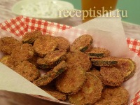 Кабачки жареные в панировке в духовке