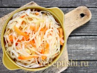 Капуста, маринованная по домашнему