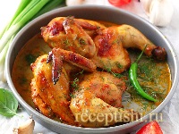 Курица с куркумой и паприкой