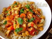 Курица с морковью и нутом