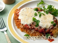 Курица, запеченная с сыром в духовке