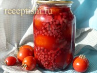 Помидоры, маринованные с красной смородиной