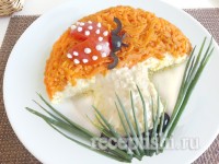 Салат грибок-подосиновик
