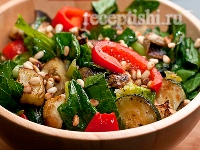 Рецепт Салат из кабачков с кедровыми орешками