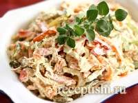 Салат из курицы с болгарским перцем