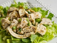 Салат из курицы с ореховым соусом