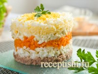 Салат Мимоза с сыром