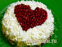 Салат мясной "Любящее сердце"