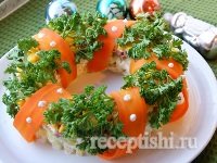 Салат Новогодний венок (Рождественский венок)