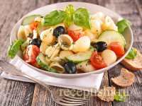 Салат-паста с овощами летний