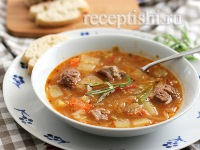 Простые щи из кислой капусты