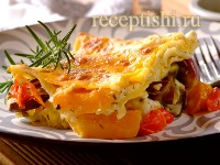 Сливочная овощная лазанья