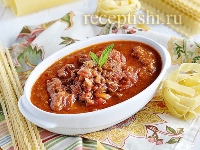 Рецепт Соус болоньезе (рагу аля болоньезе)