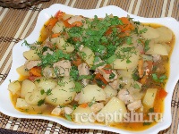 Свинина тушеная с картошкой (тушанка свиная)