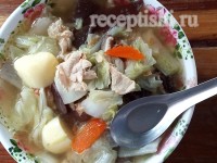 Тайский куриный суп с лапшой