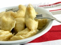 Вареники из заварного теста с картофелем