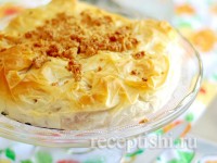 Яблочно-медовый пирог из теста фило