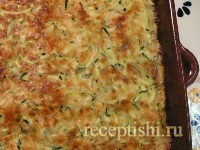 Пирог-запеканка из кабачков с сыром