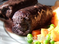 Мясные рулетики с начинкой