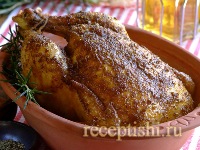 Жаркое из курицы целиком