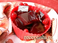 Желе из красной смородины