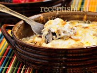 Жюльен (жульен) с курицей и грибами